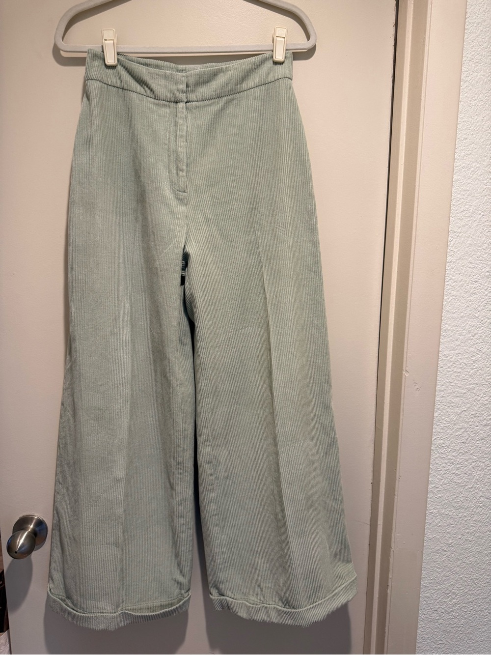 Julia Amory Julia Pant Corduroy Wide Leg Pistachio - Picture 2 of 3